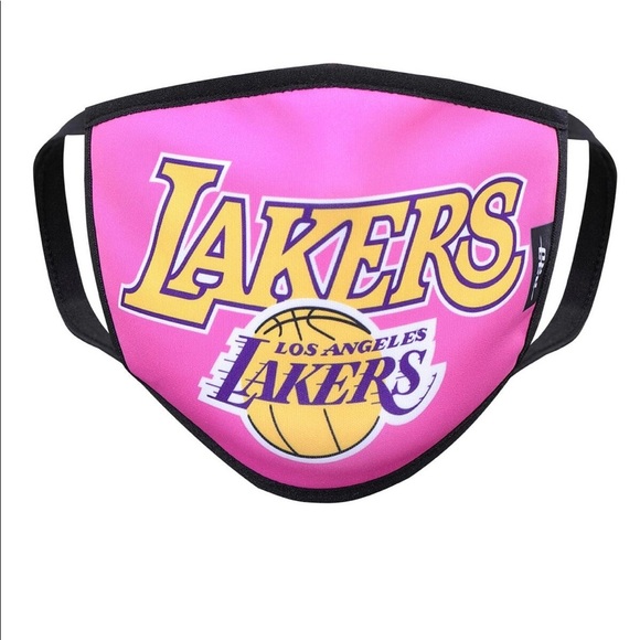 LA Lakers Los Angelos Lakers Pink Face Mask - Picture 1 of 2